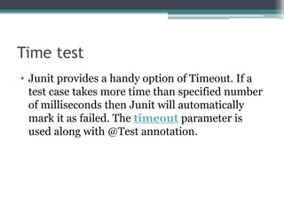 Testing with Junit4 | PPTX