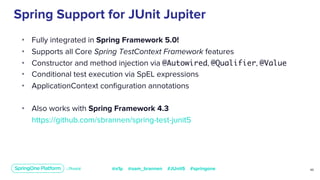 Spring Spell Expression JUnit 5 - Evolution and Innovation - SpringOne Platform 2019 | PDF