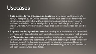 JUnit5 and TestContainers | PDF