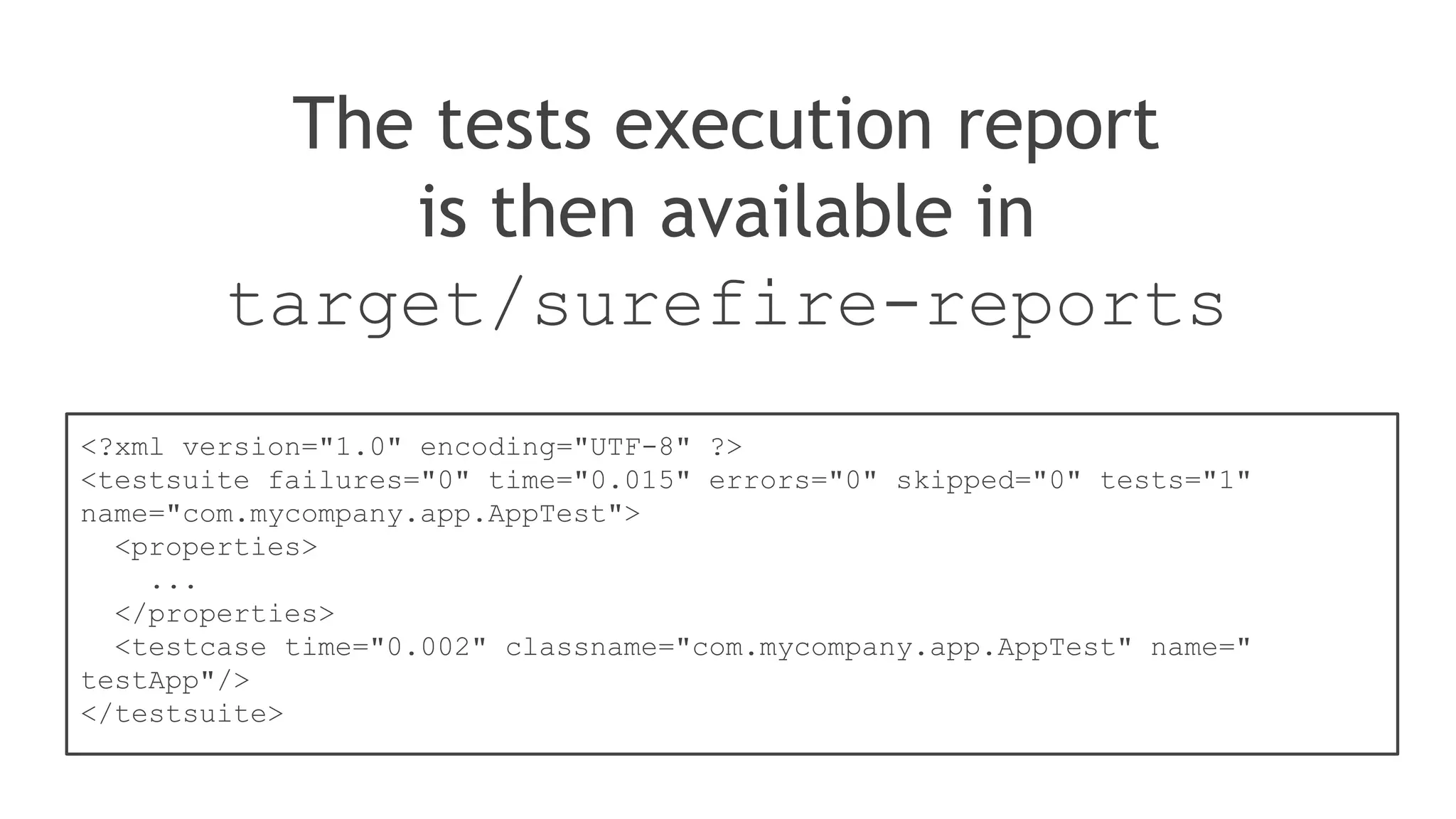 If using Maven, just execute
> mvn test
...and the Surefire plugin of Maven
will execute all JUnit tests under
src/test/java
 