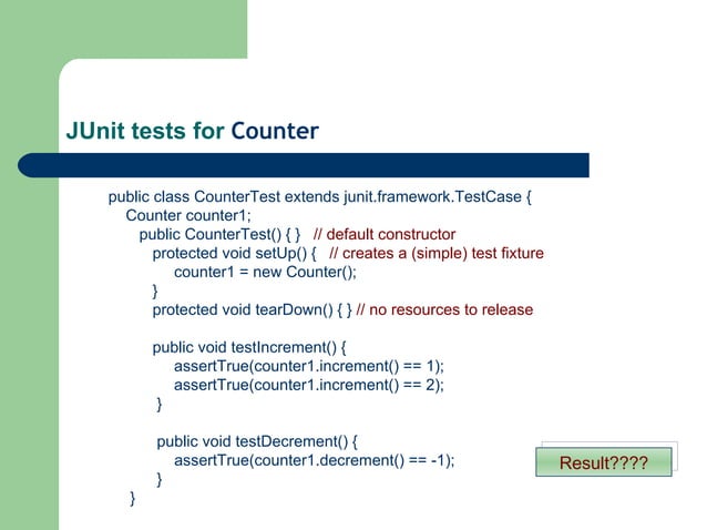 JUnit Presentation | PPT