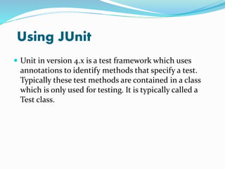Junit Test Cases | PPTX