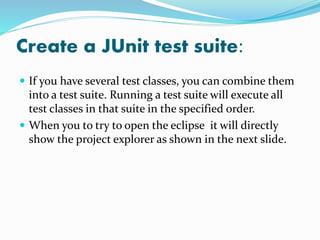 Junit Test Cases | PPTX | Programming Languages | Computing