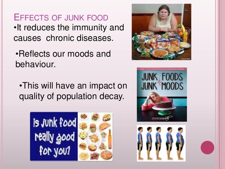 Junk food and health care