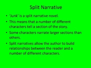 Junk - Melvin Burgess | PPT