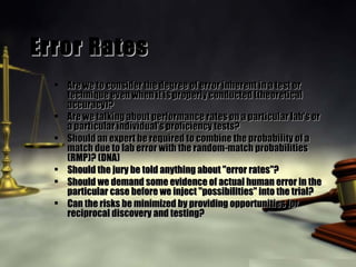 Junk Science On Trial | PPT