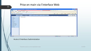 Prise en main via l’interface Web
12/1/2015Présentation et prise en main des équipements Juniper
33
Accès à l’interface d’administration
 