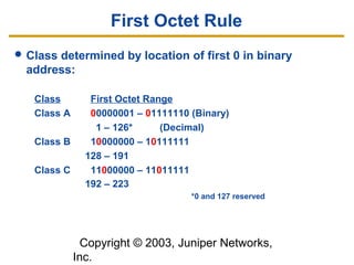 Junos routing overview from Juniper | PPT