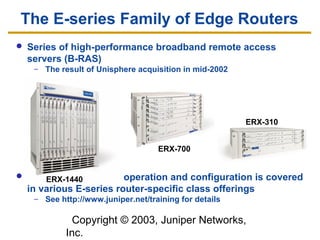 Junos routing overview from Juniper | PPT