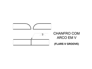 CHANFRO COM
ARCO EM V
3
(FLARE-V GROOVE)
 