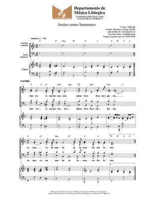 M a t e r i a l e l a b o r a d o p o r e l D e p a r ta m e n to d e M ú s i c a L i tú r g i c a
c o m o s u b s i d i o p a r a l a a c c i ó n p a s t o r a l l i tú r g i c a y m u s i c a l d e M é x i c o
 