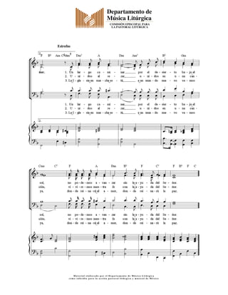 M a t e r i a l e l a b o r a d o p o r e l D e p a r ta m e n to d e M ú s i c a L i tú r g i c a
c o m o s u b s i d i o p a r a l a a c c i ó n p a s t o r a l l i tú r g i c a y m u s i c a l d e M é x i c o
 