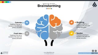 w w w . D o m a i n . c o m Page 157
www.MainSlide.com
© All Rights Reserved.
Confidential
Fresh Ides
Creativity is the key to
success in the great and
primary education
Speaker
Creativity is the key to
success in the great and
primary education
Calendar
Creativity is the key to
success in the great and
primary education
Marketing
Creativity is the key to
success in the great and
primary education
F e a t u r e s S l i d e s
Brainstorming
 