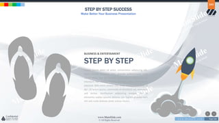 w w w . D o m a i n . c o m Page 240
www.MainSlide.com
© All Rights Reserved.
Confidential
STEP BY STEP SUCCESS
Make Better Your Business Presentation
240
Lorem ipsum dolor sit amet, consectetur adipiscing elit.
Nam viverra euismod odio, gravida pellentesque urna
varius vitae. Sed dui lorem, adipiscing in adipiscing et,
interdum nec metus. Mauris ultricies, justo eu convallis
placerat, felis enim ornare nisi, vitae mattis nulla ante id
dui. Ut lectus purus, commodo et tincidunt vel, interdum
sed lectus. Vestibulum adipiscing tempor nisi id
elementu sadips ipsums dolores uns fugiats gravida nam
elit vols nulla dolores amet untras sitsers.
BUSINESS & ENTERTAIMENT
STEP BY STEP
 