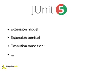 • Extension model

• Extension context

• Execution condition

• …
 