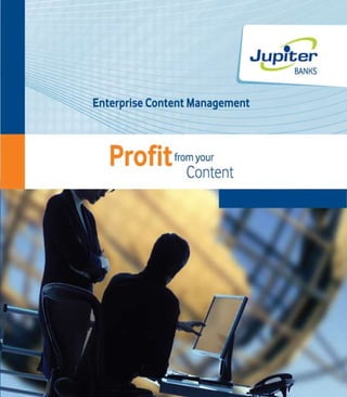 Jupiter Banks -- Profit from your Content