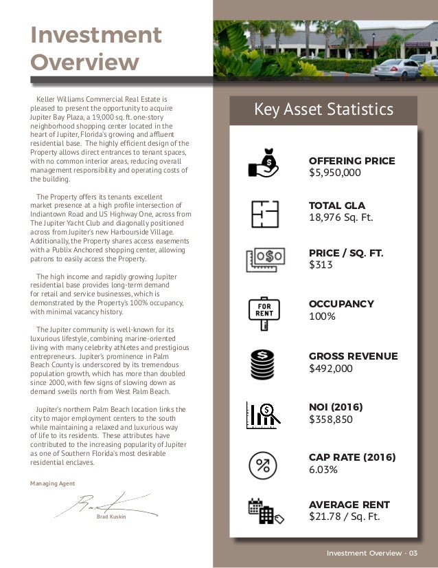 Jupiter Bay Plaza Offering Memorandum Brad Kuskin