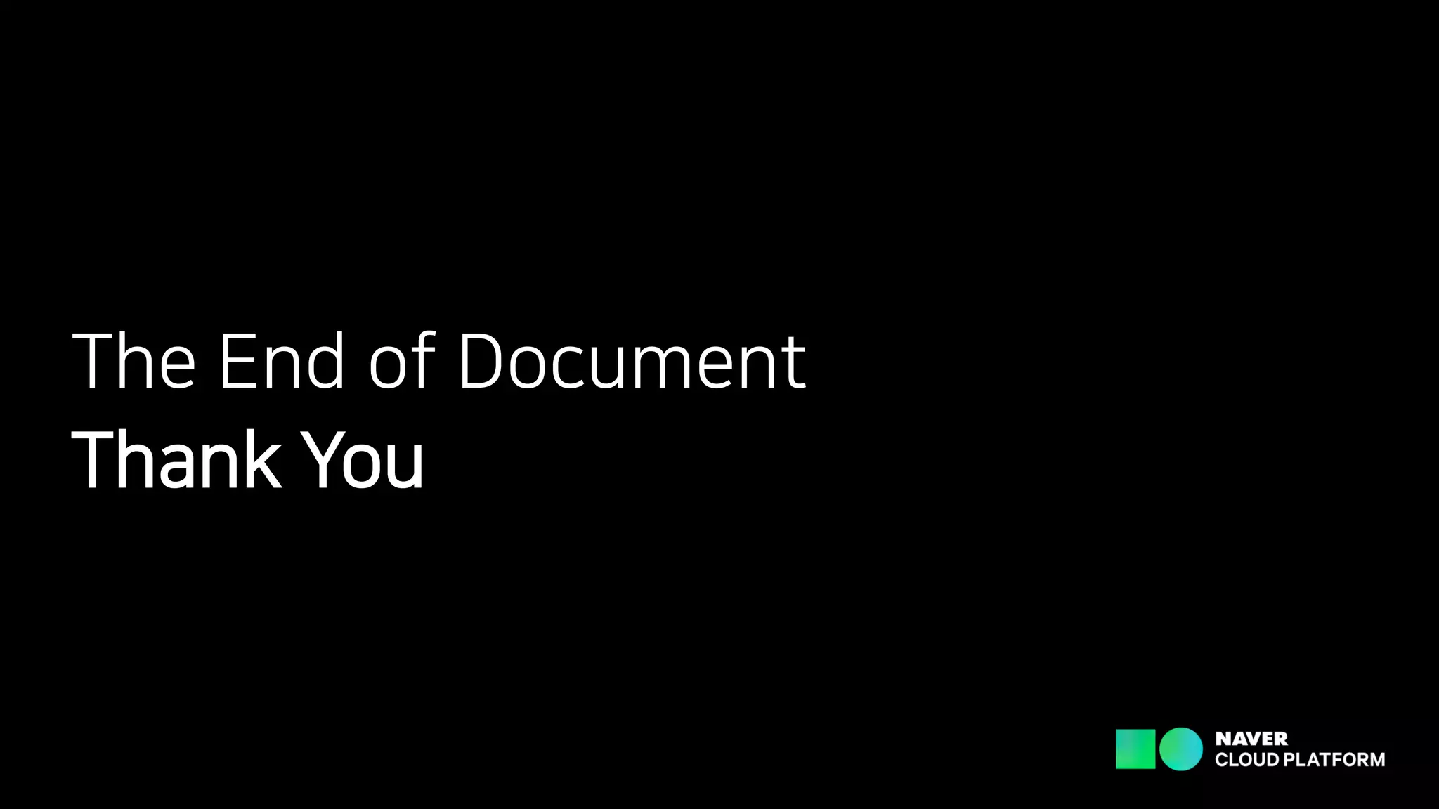 The End of Document
Thank You
 