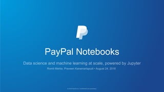 PayPal Notebooks
 