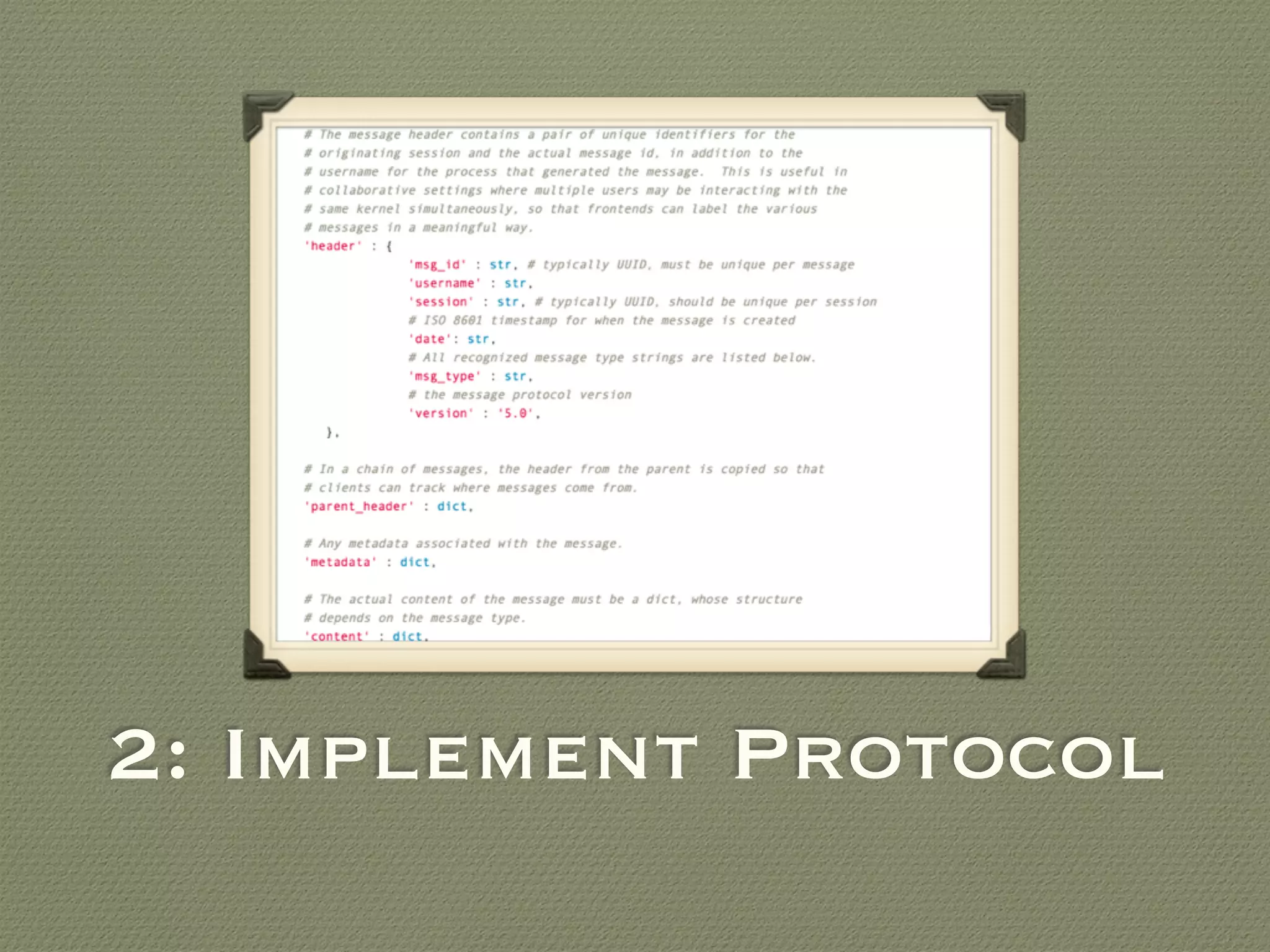 2: Implement Protocol
 