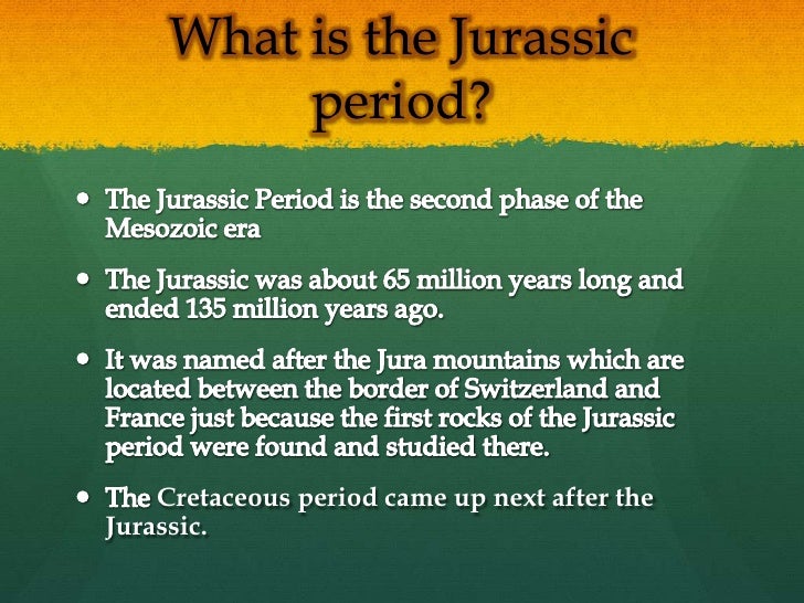 Jurassic period