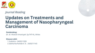 Summary of Advances in Treatment and Management of Nasopharyngeal ...