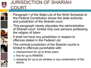 Jurisdiction of the Court Over Islamic Banking Disputes | PPTX