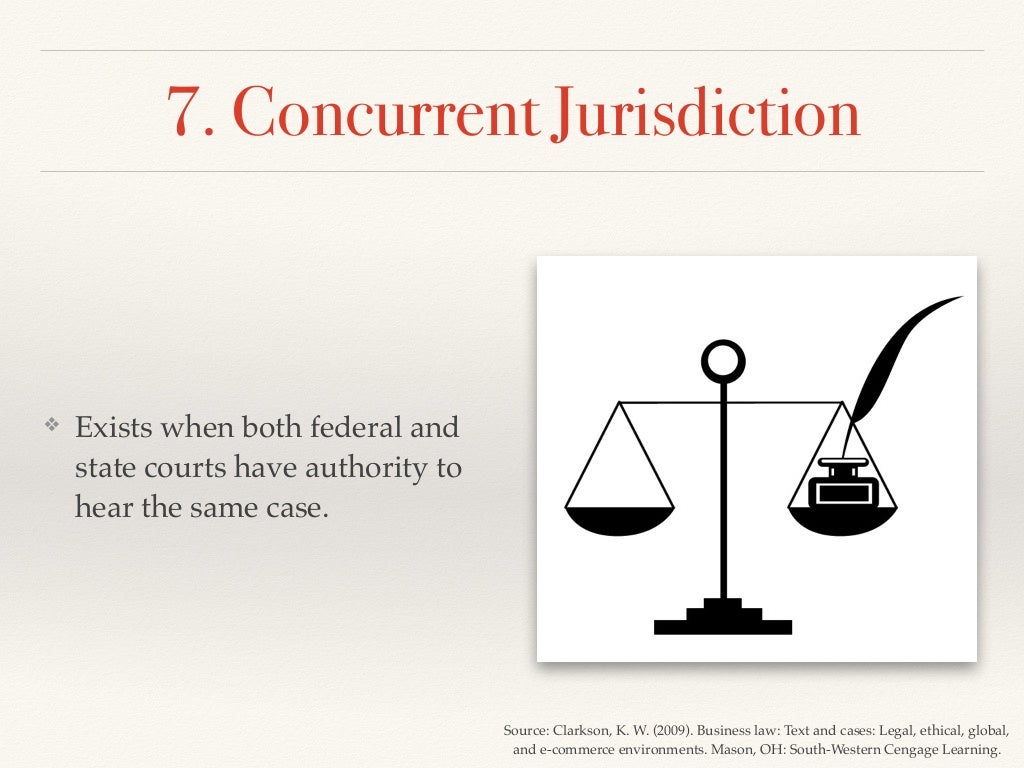Business Law Types of Jurisdiction