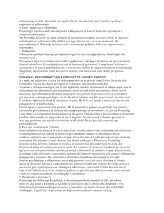 caktuara) nga ortakët, aksionarët ose nga kreditorët, brenda afatit prej 3 vjetësh, nga data e
regjistrimit të ndërmarrjes.
6. Emri i regjistruar i ndërmarrjes
Projektligji i thjeshton dukshëm dispozitat e Rregullores që kanë të bëjnë me regjistrimin e
emrave të ndërmarrjes.
Me Projektligj kërkohet që, gjatë ushtrimit të veprimtarisë tregtare, me emër (firmë) të sigurohet
individualizimi i ndërmarrjes dhe dallimi i saj nga ndërmarrjet e tjera, në njerën anë, dhe
pamundësia që të dhënat që përmban emri ta çorientojnë publikun lidhur me veprimtarinë e
ndërmarrjes.
7. Përfaqësimi
Ndërmarrjet përfaqësohen nga përfaqësuesit ligjorë të tyre, në përputhje me Projektligjin dhe
statutin e tyre.
Përfaqësues ligjor të ortakërive janë ortakët e pakufizuar, ndërkaq të shoqërive një apo më shumë
drejtorë menaxhues. Këta përfaqësues janë të detyruar që gjithmonë t`i respektojnë kufizimet e
autorizimeve të tyre, të parashikuara me statut apo me vendim të organit kompetent të ndërmarrjes.
Megjithatë, këto kufizime (edhe kur janë të njohura) nuk kanë efekt (nuk vlejnë) për person-
776
DORACAKU PËR PËRGATITJEN E PROVIMIT TË JURISPRUDENCËS
at e tretë, me përjashtim të rastit kur ndërmarrja provon se personi i tretë kishte dijeni për këto
kushtëzime ose kur kjo dijeni, për shkak të rrethanave, nuk mund të mohohet.
Veprimet e përfaqësuesit ligjor, me të cilat tejkalohet objekti i veprimtarisë së ndërma-rrjes, janë të
zbatueshme për ndërmarrjen, me përjashtim të rastit kur tejkalojnë autorizimet e dhëna ose të
lejuara me ligj. Ndërmarrja nuk mban përgjegjësi, nëse provon se personi i tretë ka pasur dijeni
për veprimin e përfaqësuesit ligjor, me të cilin është tejkaluar objekti i veprimtarisë ose nuk mund
të mohohet dijenia për shkak të rrethanave të qarta. Me këtë rast, njohja e statutit në vetvete nuk
paraqet provë të mjaftueshme.
Formë ligjore e autorizimit është prokura. Me të prokuristi (i pajisuri me prokurë) nuk mund të
autorizohet për ushtrimin e të drejtave dhe marrjen përsipër të detyrimeve , të cilat me Projektligj
i janë dhënë në kompetencë bordit drejtues të shoqërisë. Prokura është e plotëfuqishme, përkatësisht
prodhon efekt juridik pas regjistrimit të saj në regjistër. Ajo nuk mund t`i kalohet personit të
tretë nga prokuristi, por mund të revokohet në çdo kohë dhe pa kurrfarë arsyetimi nga
prokurëdhënësi.
8. Detyrimi i mirëbesimit (fiduciar)
Gjatë ushtrimit të të drejtave të tyre të anëtarësisë, ortakët, anëtarët dhe aksionarët janë të detyruar
të marrin parasyesh në mënyrë të duhur (të përshtatshme) interesat e ndërmarrjes dhe të
ortakëve, anëtarëve ose të aksionarëve të tjerë. Po ky detyrim vlen edhe për anëtarët apo drejtorët
menaxhues dhe anëtarët e bordit drejtues dhe bordit mbikëqyrës. Përveç tyre, Projektligji
parashikon disa detyrime fiduciare të veçanta, si: anëtarët dhe aksionarët kanë të drejta dhe
detyrime të njëjta në rrethana (situata) të njëjta dhe trajtohen në mënyrë të barabartë, po qe se me
ligj apo statut nuk parashikohet ndryshe; të drejtat e informimit të ortakëve të tjerë -jomenaxhues,
të anëtarëve dhe aksionarëve nga ortakët, anëtarët dhe drejtorët menaxhues, për punën e ndërmarrjes;
përgjegjësitë e anëtarëve dhe aksionarëve, drejtorëve menaxhues dhe anëtarëve të bordit
drejtues për detyrimet e ndërmarrjes, me të tërë pasurinë e tyre, në rast të abuzimit të formës
ligjore të shoqërisë; ndalimi i konkurrencës dhe sekretet (fshehtësitë) tregtare. Së fundi, personi i
autorizuar, për të përfaqësuar ose mbikëqyrur ndërmarrjen, nuk mund të lidhë kontratë ose të
hyjë në mërrdhënie të tjera me shoqërinë, përveç kur për këtë janë dakord ortakët e tjerë, anëtarët
e tjerë ose organi menaxhues ose mbikqyrës i ndërmarrjes.
9. Pjesëmarrja e punonjësve
Projektligji, për dallim nga Rregullorja, e cila nuk parasheh një mundësi të tillë , përcakton
mënyrën dhe rastet e formimit të Këshillit të punonjësve dhe të drejtat dhe detyrimet e tyre.
Njëkohësisht përcakton edhe pjesëmarrjen e punonjësve në bordin drejtues dhe në këshillin
mbikëqyrës. E gjithë kjo në përputhje me legjislacionin përkatës evropian në fuqi.
 
