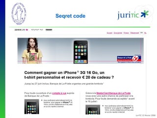 Seqret code

-

JuriTIC 15 février 2008

 