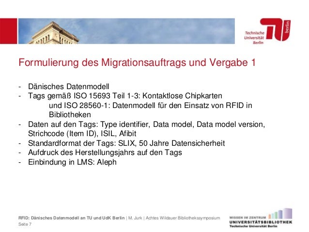 Rfid Umstieg Auf Das Danische Datenmodell Und Neue Selbstverbucher A