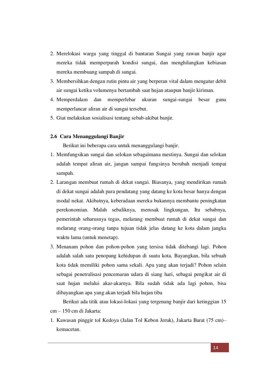 Jurnal Tentang Banjir