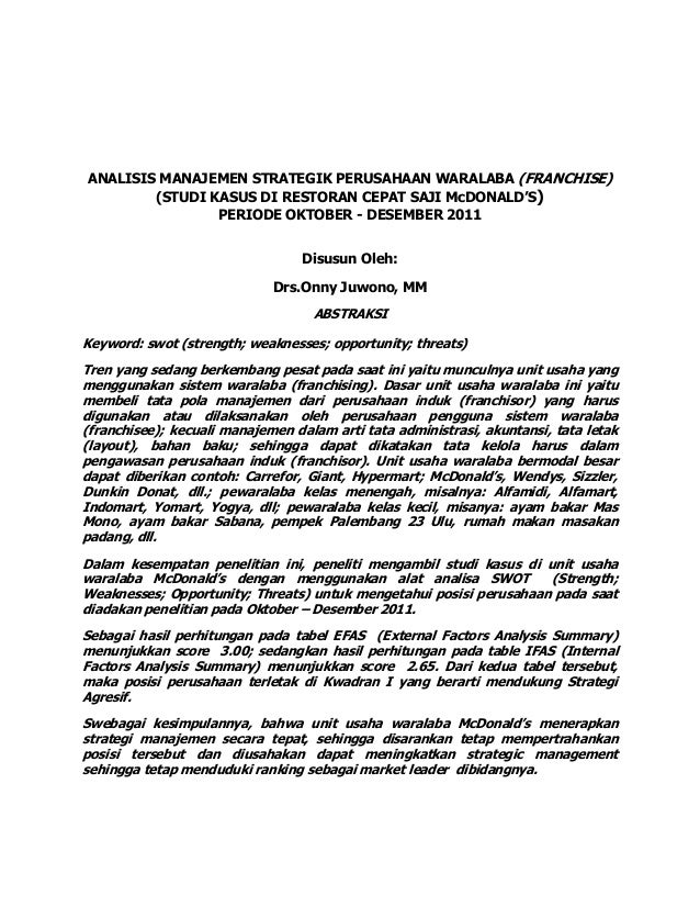 Jurnal analisismanajemenstrategikmc donaldsonny_yuwono