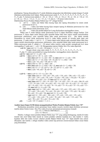 Pathok Line Jurnal aplikasi sistem persamaan linear aljabar max-plus dalam ...