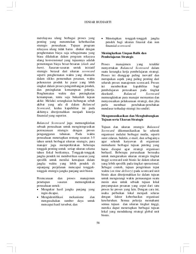 Jurnal balanced scorecard sebagai alat ukur kinerja dan Jurnal balanced scorecard sebagai alat ukur kinerja dan