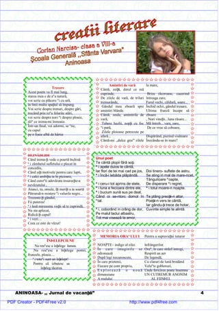 Aninoasa Jurnal de Vacanta- numarul 2