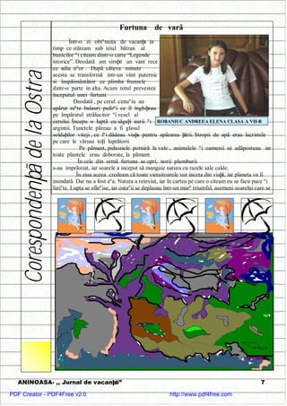 Aninoasa Jurnal de Vacanta- numarul 2