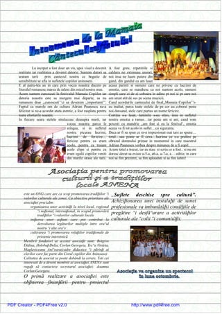 Aninoasa Jurnal de Vacanta- numarul 2