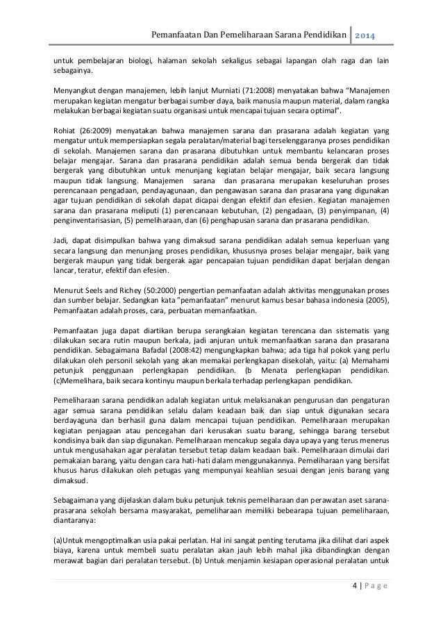 Jurnal Pemanfaatan Dan Pemeliharaan Sarana Pendidikan Di Sma Negeri