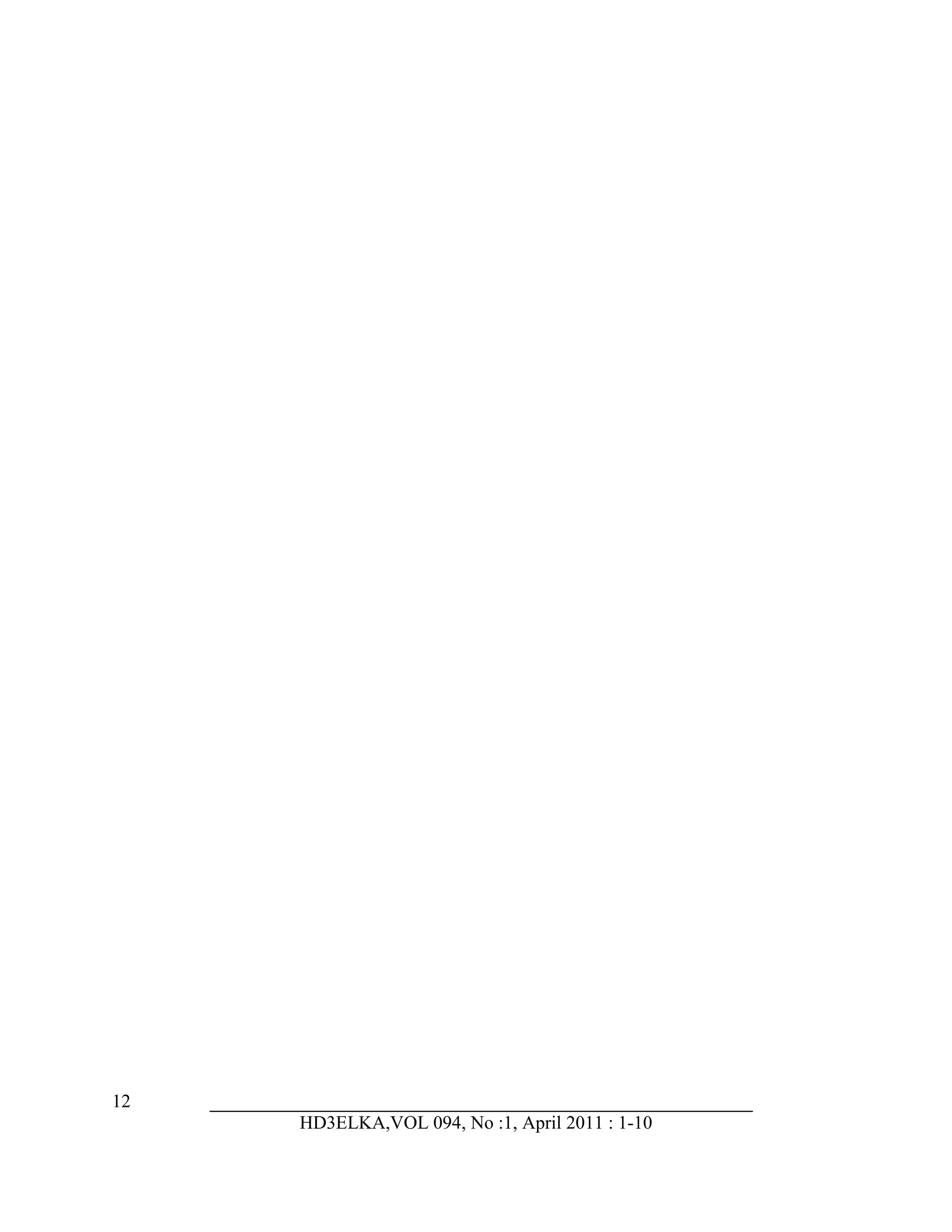 12
HD3ELKA,VOL 094, No :1, April 2011 : 1-10
 