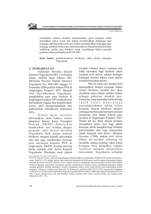 Jurnal Borneo Administrator Vol 8 No 2 Tahun 2012