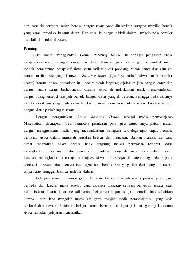 Artikel inovasi belajar dan pembelajaran matematika