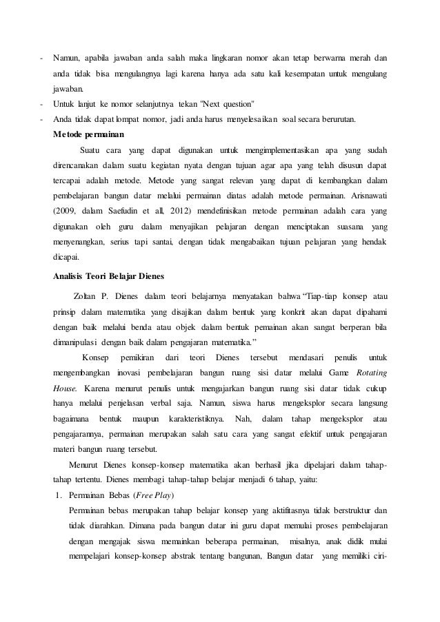 Artikel inovasi belajar dan pembelajaran matematika