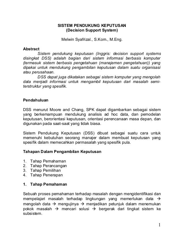 Jurnal Dss