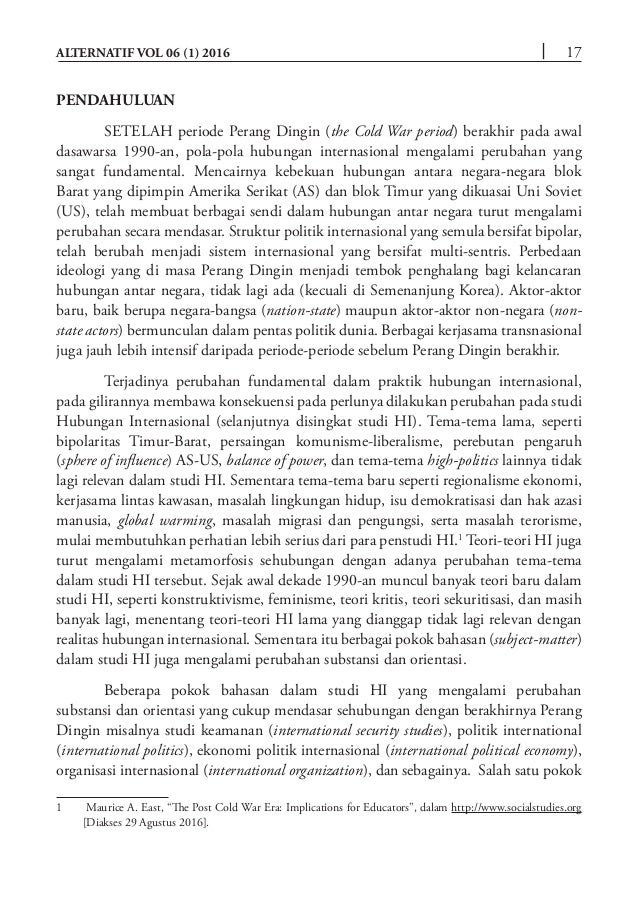 Sistem Politik Internasional Mengalami Perubahan Sejak Pigura Sistem Politik Internasional Mengalami Perubahan Sejak Pigura