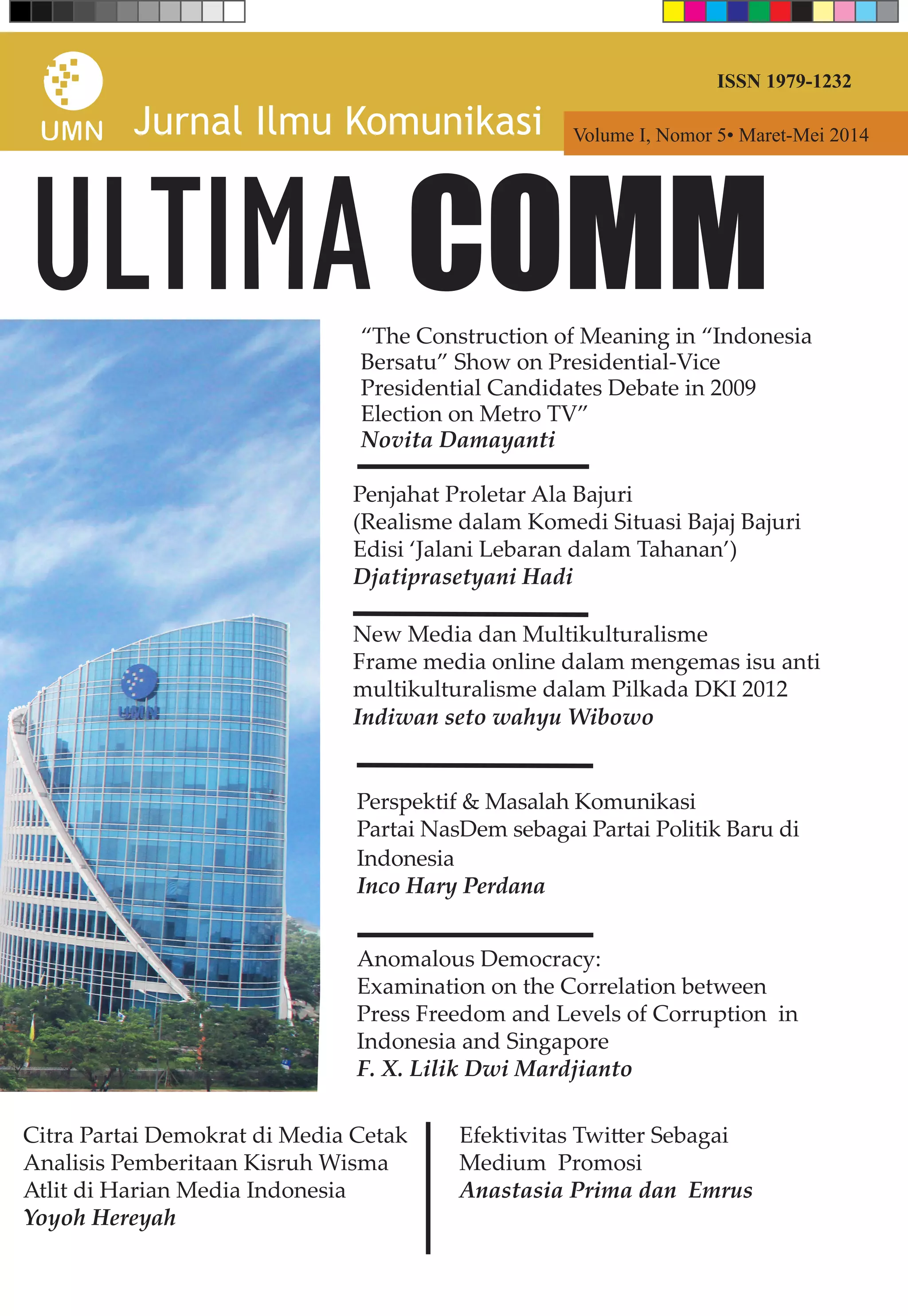 jurnal ilmu komunikasi UMN | PDF
