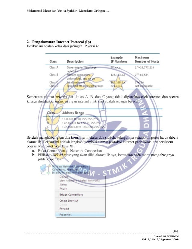 Contoh Jurnal Jaringan Komputer - Contoh Tiap