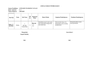 JURNAL HARIAN KELAS 1 TEMA kurikulum merdeka belahar1.docx