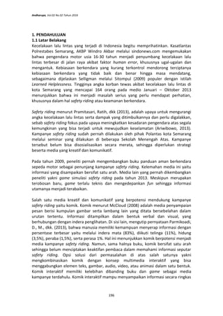 Purwarupa Komik Interaktif Safety Riding Berkonsep Digital Storytelling