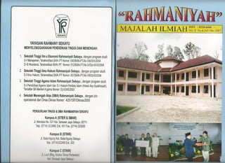 Jurnal Desi Ulpa Ulpa Anggraini pada Majalah Ilmiah Rahmaniyah